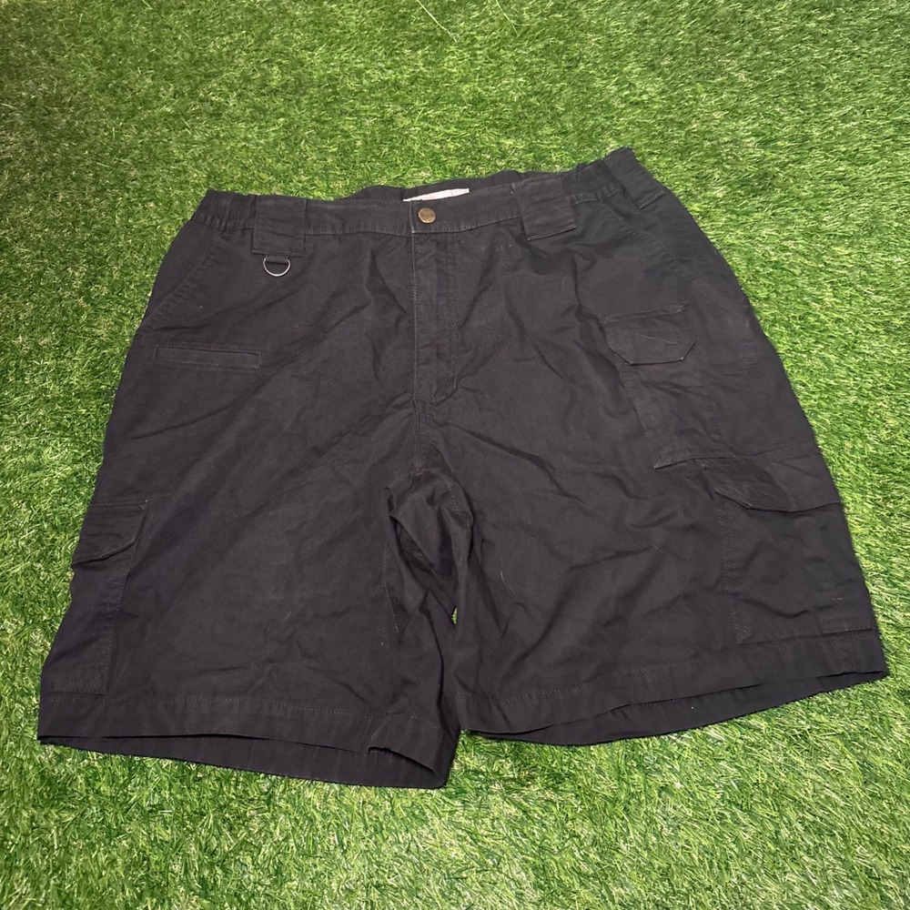 5.11 Tactical Mens Black Ripstop Cargo Shorts Size 36 Utility Work Outdoor